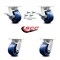 Service Caster 4 Inch Kingpinless Solid Poly Wheel Caster Swivel Locks 2 Brakes SCC, 4PK SCC-KP30S420-SPUR-SLB-BSL-2-BSL-2 - alternate 6